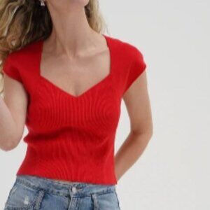 Millie Cap Sleeve Sweater